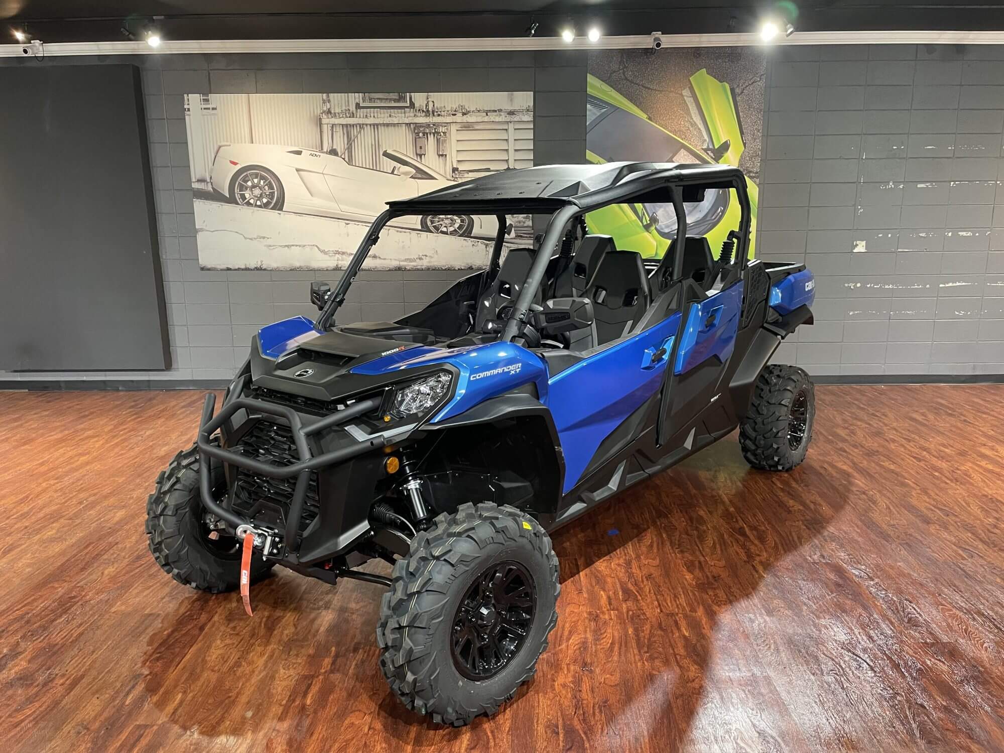 Honda Talon UTV showcased on hardwood floor